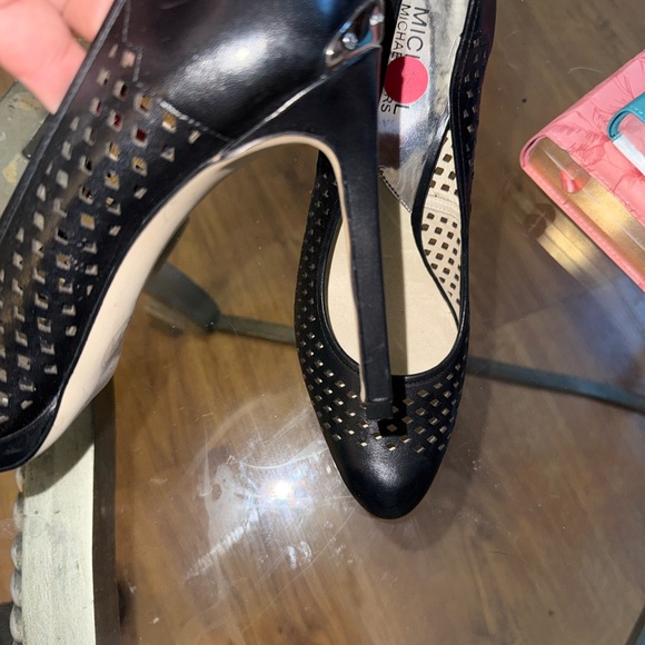 Michael Kors Black Perforated Heels - Picture 2 of 4